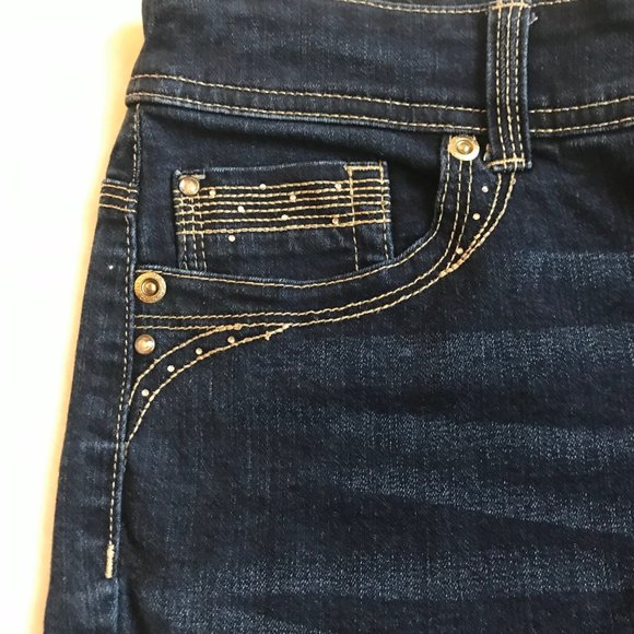 Chicos Jeans Pants Womens So Slimming Denim Size 0 Small - Picture 8 of 9